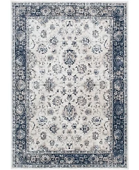 Closeout! Portland Textiles Alexia Oriel Bone 5' x 7'3" Area Rug
