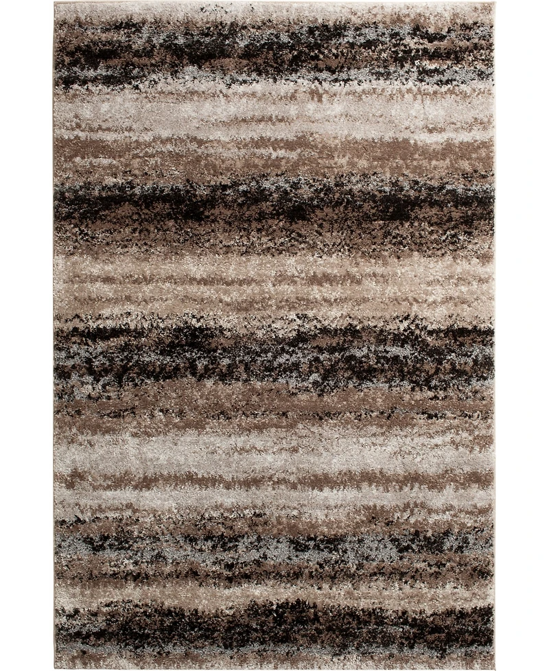 Closeout! Portland Textiles Urban Exposure Mount Vernon Black 5' x 7'6" Area Rug