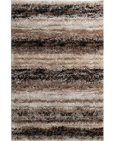 Closeout! Portland Textiles Urban Exposure Mount Vernon Black 5' x 7'6" Area Rug