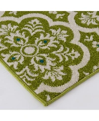 Closeout! Portland Textiles Tropicana Contoy 6'7" x 9'6" Outdoor Area Rug