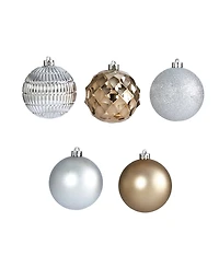 Nearly Natural Holiday Shatterproof, 40 Count Christmas Tree Ornament Box Set