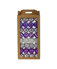 Nearly Natural Holiday Shatterproof, 64 Count Christmas Tree Ornament Set