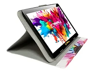 New Linsay 10.1" Tablet 128GB with Flower Case with Super Screen Ips Quad Core 4GB Ram Android 14
