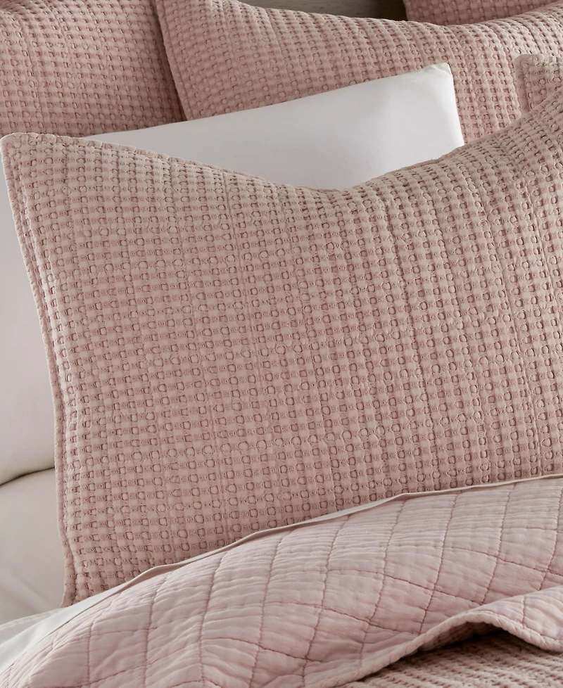 Levtex Mills Waffle Textured 3-Pc. Quilt Set, King/California King