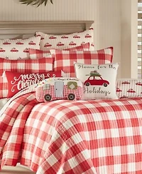 Levtex Christmas Road Trip Gingham Quilt Sets