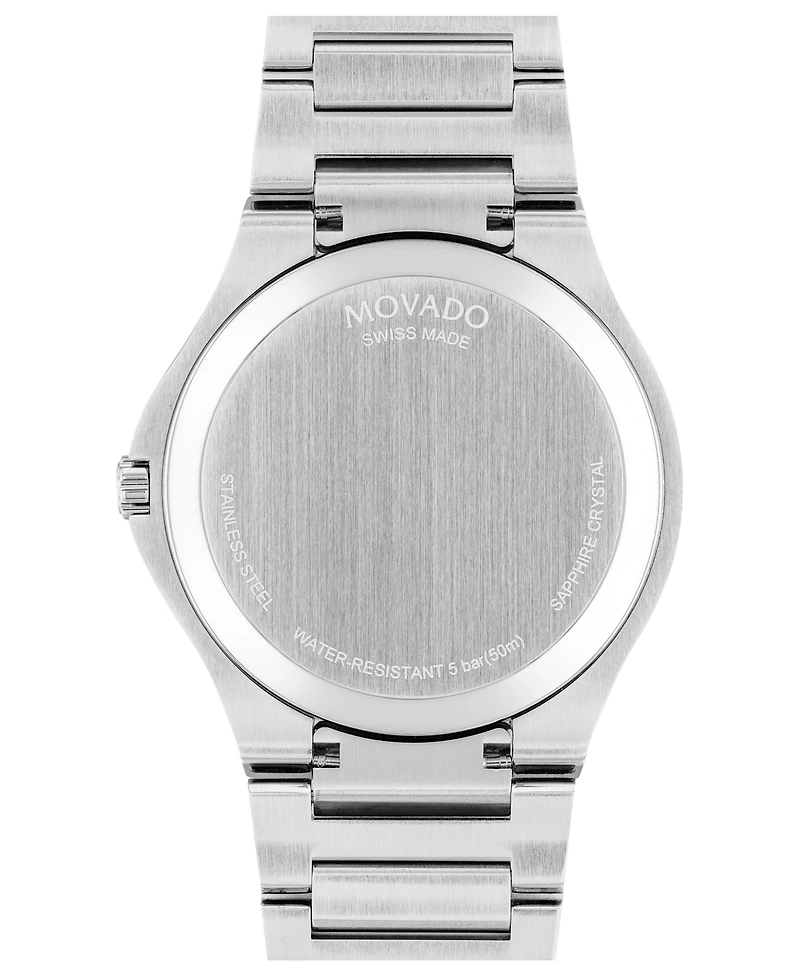 Movado Men's Swiss Se Stainless Steel Bracelet Watch 41mm