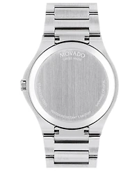 Movado Men's Swiss Se Stainless Steel Bracelet Watch 41mm