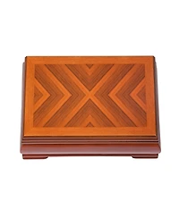Mele Co. Carmen Wooden Jewelry Box in Walnut Finish