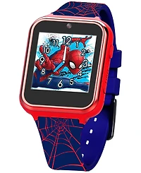 Accutime Kid's Spiderman Black Silicone Strap Smart Watch 46x41mm
