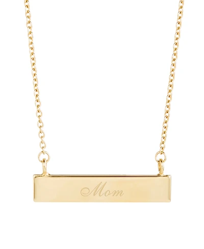 brook & york 14K Gold Plated Mom Bar Necklace
