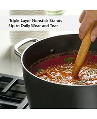 KitchenAid Hard-Anodized 8 Quart Induction Nonstick Stockpot with Lid