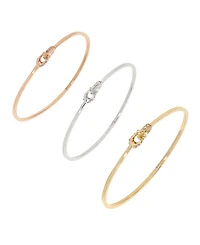 Coach Interlocking Signature C Stone Bangle Bracelet Set