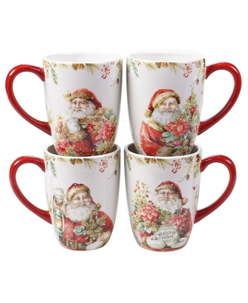 Certified International Christmas Story 4 Piece Mug