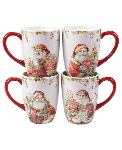 Certified International Christmas Story 4 Piece Mug