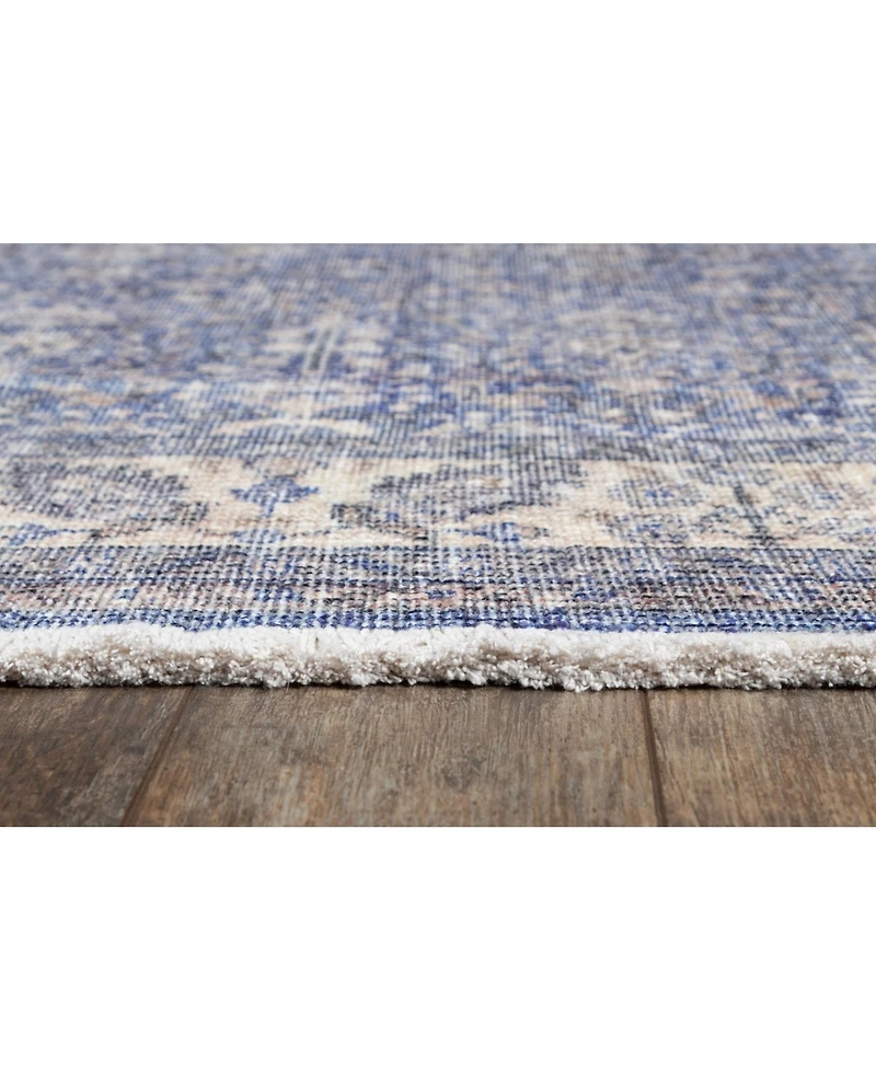 Momeni Helena Hel-4 Blue 2'6" x 8' Runner Rug