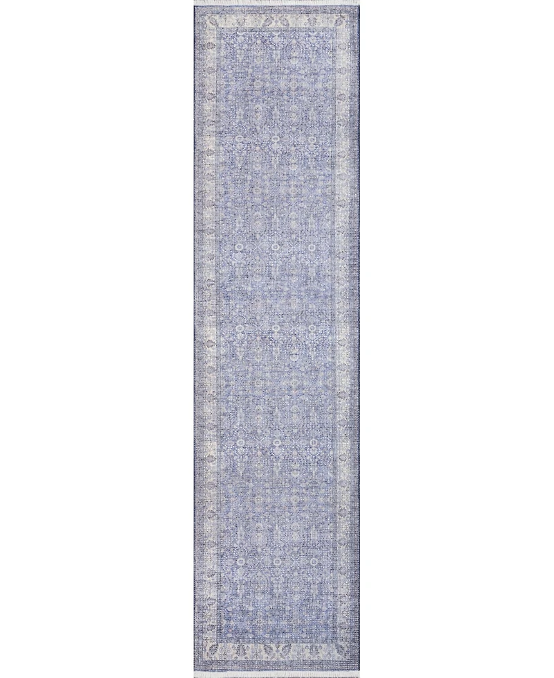 Momeni Helena Hel-4 Blue 2'6" x 10' Runner Rug