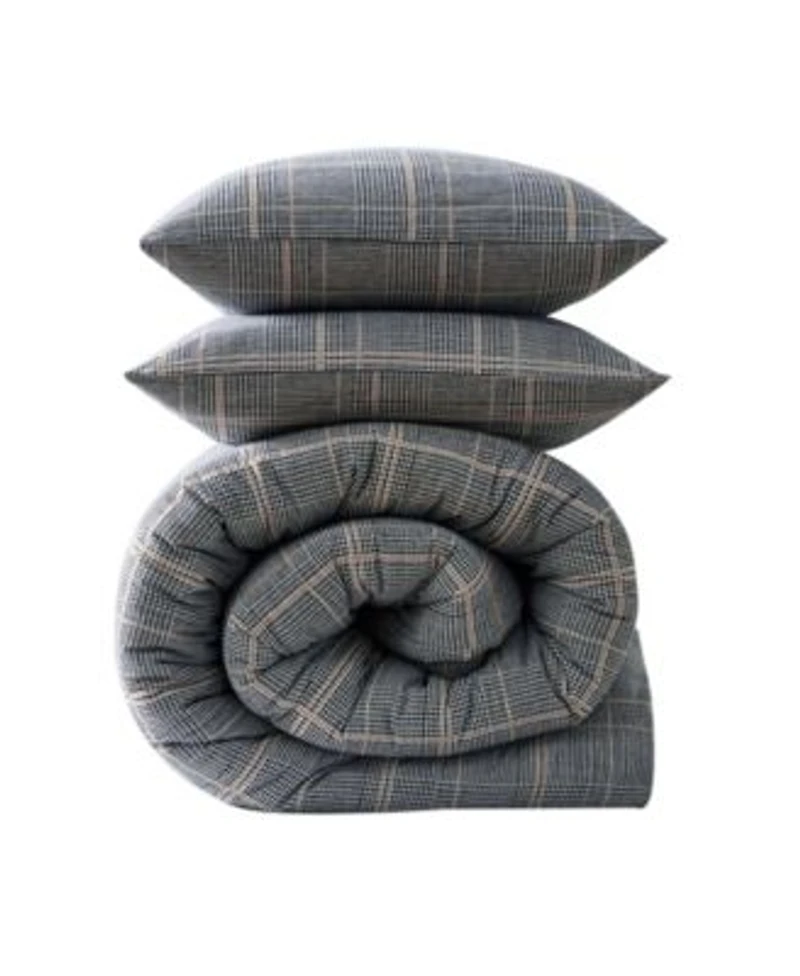 Kenneth Cole New York Sussex Brushed Cotton Flannel Comforter Sets