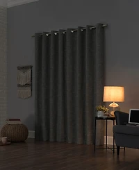 Kline Burlap Weave Thermal Extreme 100% Blackout Grommet Curtain Panel