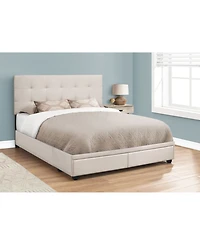 Monarch Specialties Bed with 2 Storage Drawers