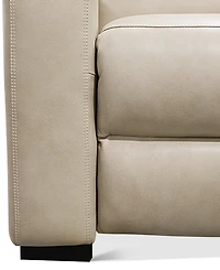 Gabrine Leather Power Recliner, Created for Macy's
