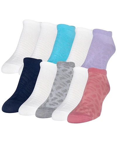 Gold Toe Women's 10-Pack Casual Lightweight With Mesh No-Show Socks