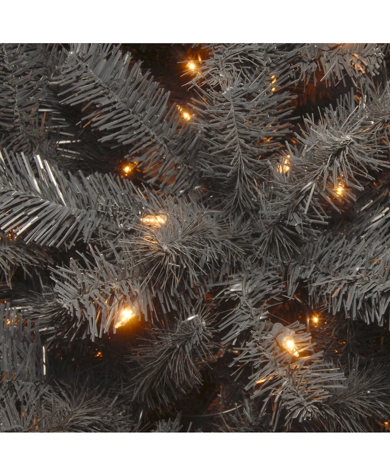 National Tree Company 7.5' North Valley Black Spruce Tree with 550 Clear Lights