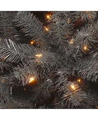 National Tree Company 7.5' North Valley Black Spruce Tree with 550 Clear Lights