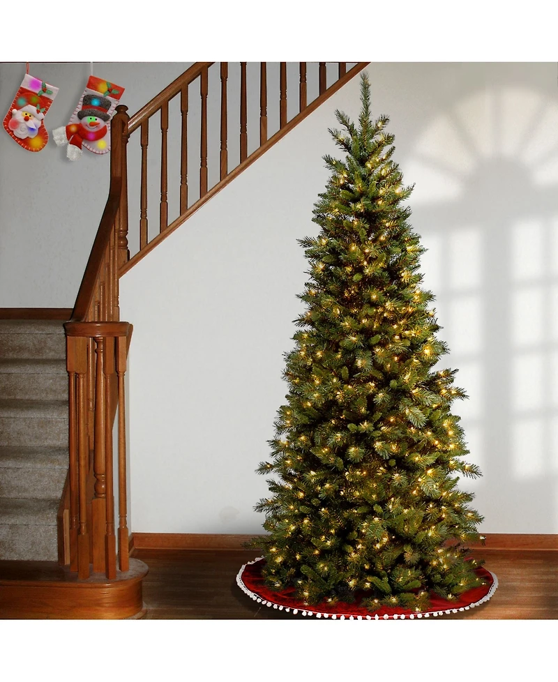 National Tree 6.5' Tiffany Fir Slim Tree with 400 Clear Lights