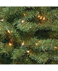 National Tree 6.5' North Valley Spruce Hinged Tree with 450 Clear Lights