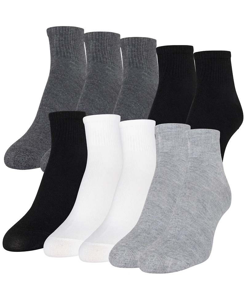 Gold Toe Women's 10-Pack Casual Cushion Heel And Ankle Socks