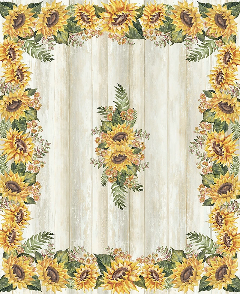 Laural Home Sunflower Day 70x84 Tablecloth
