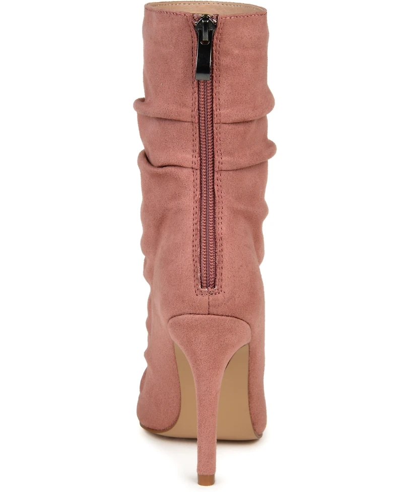 Journee Collection Women's Markie Rouched Stiletto Dress Booties