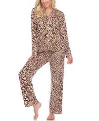 White Mark Women's Pajama Set, 2 Piece