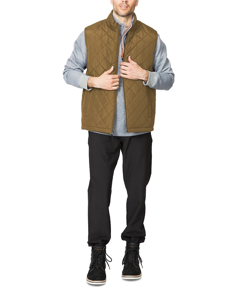 Hawke & Co. Men's Diamond Quilted Heritage Vest, Created for Macy's