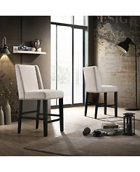 Zoe Upholstered Counter Stool, Set of 2