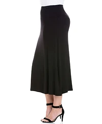 24seven Comfort Apparel Plus Maxi Skirt