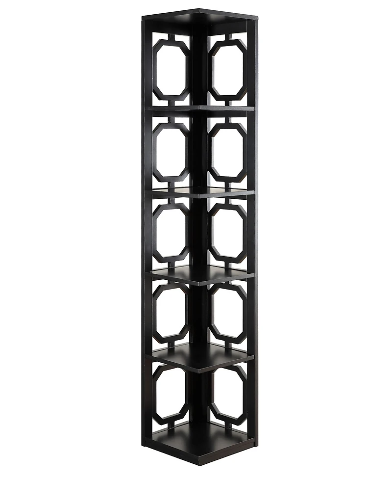 Omega 5 Tier Corner Bookcase