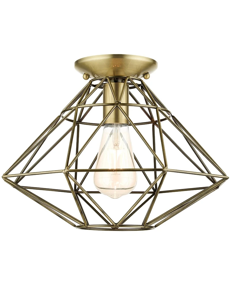 Geometric 1 Light Flush Mount