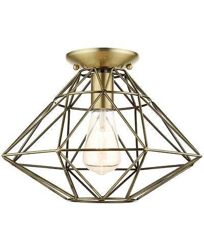 Geometric 1 Light Flush Mount