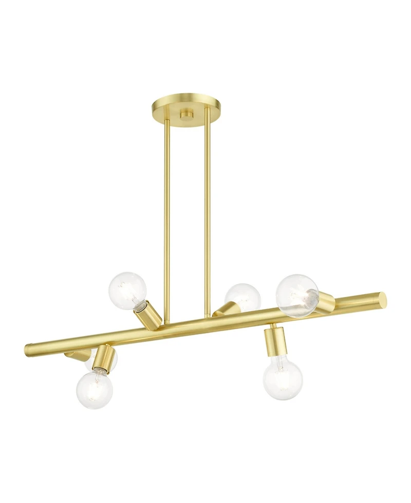 Bannister 6 Lights Linear Chandelier