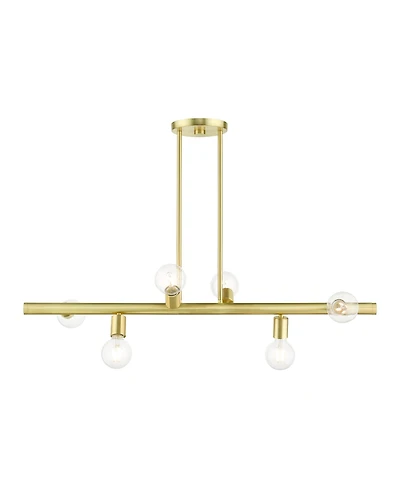 Bannister 6 Lights Linear Chandelier