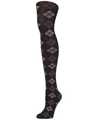 MeMoi Women's Argyle Pattern Opaque Tights