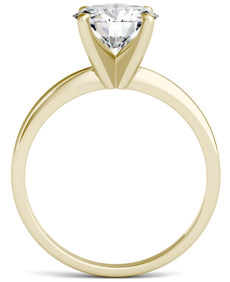 Charles & Colvard Moissanite Solitaire Ring (1 ct. t.w. Dew) 14k White Gold