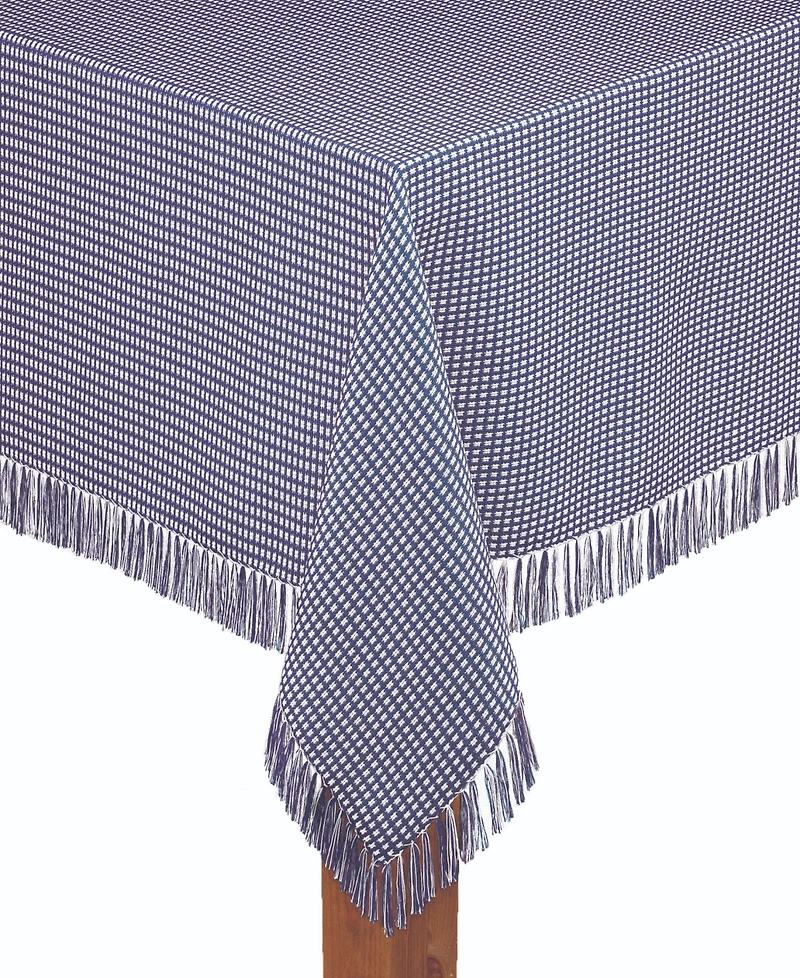 Lintex Homespun Marine 100% Cotton Tablecloth 52"X52"