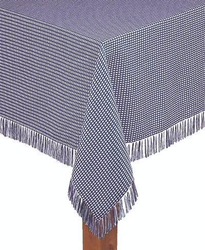Lintex Homespun Marine 100% Cotton Tablecloth 52"X52"