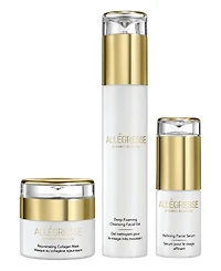 Allegresse 24K Skincare Rejuvenating and Cleansing 3 Piece Set