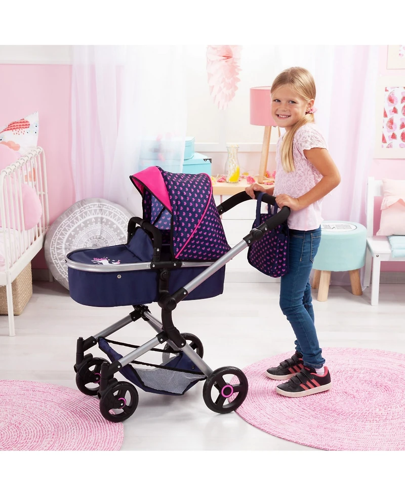 Baby Doll City Vario Pram Baby Doll Stroller with Diaper Bag