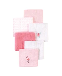 Hudson Baby Girls 6Pk Woven Washcloths