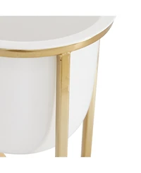 CosmoLiving by Cosmopolitan Contemporary Planters with Stand, Set of 2