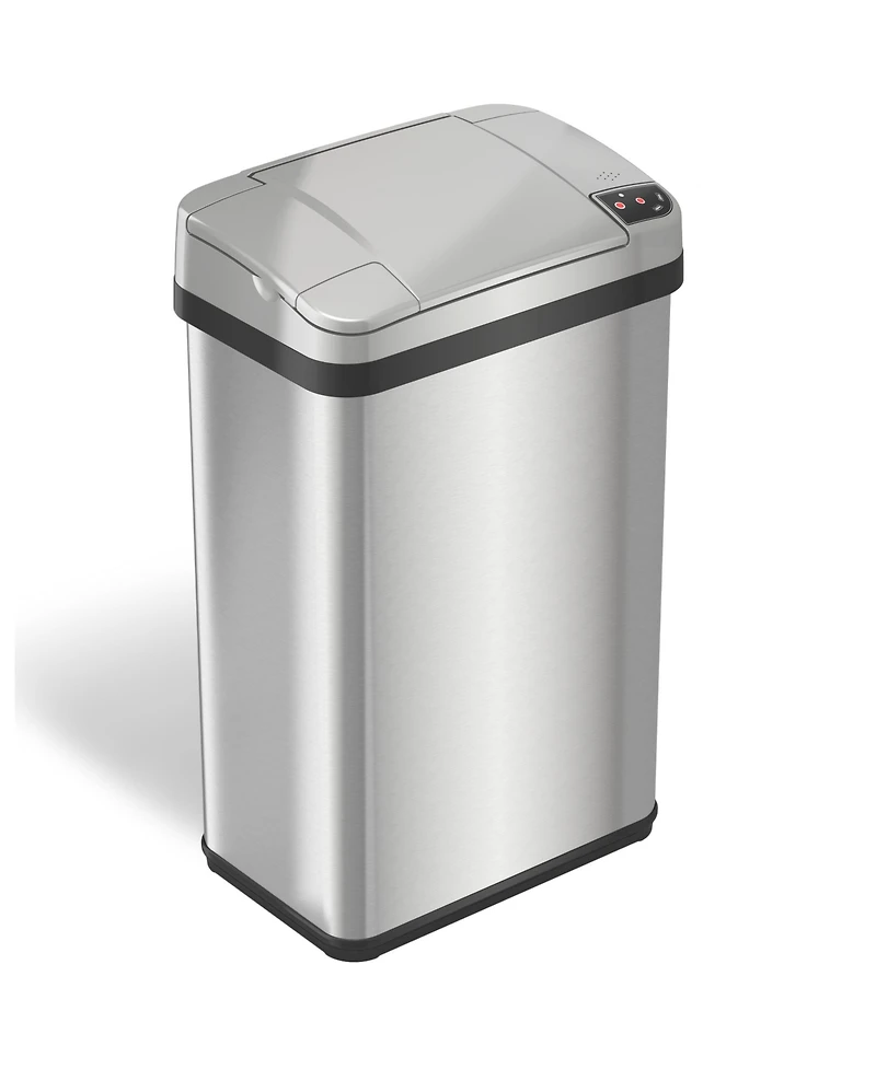 4 Gallon / 16 Liter Stainless Steel Sensor Bathroom Trash Can with Odor Filter